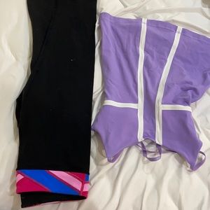 lulu lemon tank and leggings set